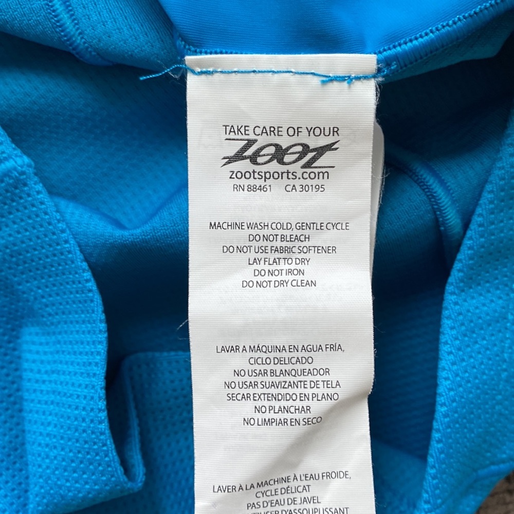 Zoot | Size Small | Womens Biking Running Triathlon Sleeveless Zip Up Blue - Picture 3 of 10